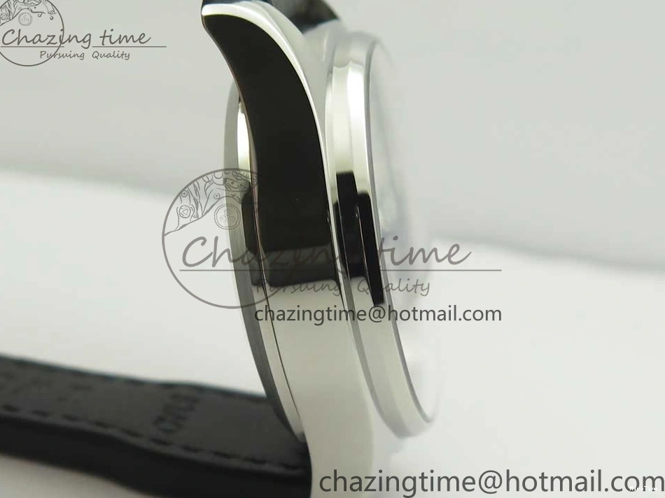 MIROTIME 0213 Pilot Chrono 377725 SS ZF 1:1 Best Edition White Dial on Black Leather Strap A Soft 7183